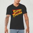 Super Teacher SuperTeacher Men's V-Neck T-Shirt, novelty gifts, funny gifts Super Teacher SuperTeacher Men's V-Neck T-Shirt, novelty gifts, funny gifts