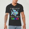 It Takes A Lot Of Sparkle To Be A Teacher Rainbow Fish For Men Women Men's V-Neck T-Shirt, novelty gifts, funny gifts It Takes A Lot Of Sparkle To Be A Teacher Rainbow Fish For Men Women Men's V-Neck T-Shirt, novelty gifts, funny gifts