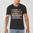 I Came I Taught I Made a Difference Proud Retired Teacher Men's V-Neck T-Shirt, novelty gifts, funny gifts I Came I Taught I Made a Difference Proud Retired Teacher Men's V-Neck T-Shirt, novelty gifts, funny gifts