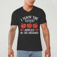 I Teach The Cutest Apples In The Orchard Cute Fall Teacher Men's V-Neck T-Shirt, novelty gifts, funny gifts I Teach The Cutest Apples In The Orchard Cute Fall Teacher Men's V-Neck T-Shirt, novelty gifts, funny gifts