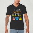 I Teach Cutest Little Monsters Halloween Teacher Men Women Men's V-Neck T-Shirt, novelty gifts, funny gifts I Teach Cutest Little Monsters Halloween Teacher Men Women Men's V-Neck T-Shirt, novelty gifts, funny gifts