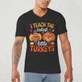 I Teach The Cutest Little Turkeys Teacher Thanksgiving Men's V-Neck T-Shirt, novelty gifts, funny gifts I Teach The Cutest Little Turkeys Teacher Thanksgiving Men's V-Neck T-Shirt, novelty gifts, funny gifts