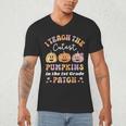 I Teach The Cutest Pumpkins In The Patch 1st Grade Teacher For Men Women Kids Men's V-Neck T-Shirt, novelty gifts, funny gifts I Teach The Cutest Pumpkins In The Patch 1st Grade Teacher For Men Women Kids Men's V-Neck T-Shirt, novelty gifts, funny gifts