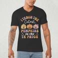 I Teach The Cutest Pumpkins In The TK Patch TK Teacher Fall Men's V-Neck T-Shirt, novelty gifts, funny gifts