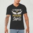 I Teach Future Saints Catholic Educator Teacher Men's V-Neck T-Shirt, novelty gifts, funny gifts I Teach Future Saints Catholic Educator Teacher Men's V-Neck T-Shirt, novelty gifts, funny gifts