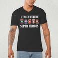 I Teach Future Superheroes Last Day Back To School Teacher Men's V-Neck T-Shirt, novelty gifts, funny gifts I Teach Future Superheroes Last Day Back To School Teacher Men's V-Neck T-Shirt, novelty gifts, funny gifts