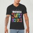 I Teach Future Superheroes Teacher Teaching Men's V-Neck T-Shirt, novelty gifts, funny gifts