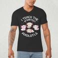 I Teach The Smartest Axolotls Cute Teacher Axolotl Men's V-Neck T-Shirt, novelty gifts, funny gifts I Teach The Smartest Axolotls Cute Teacher Axolotl Men's V-Neck T-Shirt, novelty gifts, funny gifts