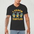 I Teach The Smartest Turtles Thanksgiving Proud Teacher Job Men's V-Neck T-Shirt, novelty gifts, funny gifts I Teach The Smartest Turtles Thanksgiving Proud Teacher Job Men's V-Neck T-Shirt, novelty gifts, funny gifts