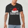 Teacher Aide Christmas Women Family Matching Group Xmas Men's V-Neck T-Shirt, novelty gifts, funny gifts Teacher Aide Christmas Women Family Matching Group Xmas Men's V-Neck T-Shirt, novelty gifts, funny gifts
