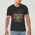 Teacher Celebrating 30 Years Of Teaching Students School Men's V-Neck T-Shirt, novelty gifts, funny gifts