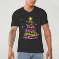 Teacher Crayon Christmas Tree Lights Student School Xmas Men's V-Neck T-Shirt, novelty gifts, funny gifts Teacher Crayon Christmas Tree Lights Student School Xmas Men's V-Neck T-Shirt, novelty gifts, funny gifts