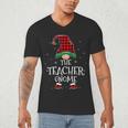 Teacher Gnome Xmas Family Matching Plaid Christmas Gnomes Men's V-Neck T-Shirt, novelty gifts, funny gifts Teacher Gnome Xmas Family Matching Plaid Christmas Gnomes Men's V-Neck T-Shirt, novelty gifts, funny gifts