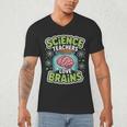 Teacher Halloween Costume Science Teachers Love Brains Men's V-Neck T-Shirt, novelty gifts, funny gifts