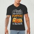 Teacher Halloween Pre-K Teacher Kindergarten Cutest Pumpkins Men's V-Neck T-Shirt, novelty gifts, funny gifts Teacher Halloween Pre-K Teacher Kindergarten Cutest Pumpkins Men's V-Neck T-Shirt, novelty gifts, funny gifts