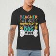 Teacher Off Duty Promoted To Stay At Home Dog Mom Teachers Men's V-Neck T-Shirt, novelty gifts, funny gifts Teacher Off Duty Promoted To Stay At Home Dog Mom Teachers Men's V-Neck T-Shirt, novelty gifts, funny gifts