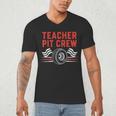 Teacher Pit Crew Race Car Driver Costume Men Women Kids Men's V-Neck T-Shirt, novelty gifts, funny gifts
