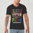 Teacher Of Pre K Superheroes Teacher New School Year Men Women Men's V-Neck T-Shirt, novelty gifts, funny gifts Teacher Of Pre K Superheroes Teacher New School Year Men Women Men's V-Neck T-Shirt, novelty gifts, funny gifts