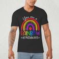 Teacher You Are a Rainbow Of Possibilities Funny Men's V-Neck T-Shirt, novelty gifts, funny gifts Teacher You Are a Rainbow Of Possibilities Funny Men's V-Neck T-Shirt, novelty gifts, funny gifts