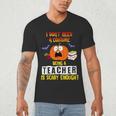 Being a Teacher Is Scary Enough Halloween Men's V-Neck T-Shirt, novelty gifts, funny gifts Being a Teacher Is Scary Enough Halloween Men's V-Neck T-Shirt, novelty gifts, funny gifts