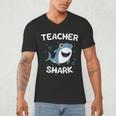 Teacher Shark Teaching Back To School Kindergarten Men's V-Neck T-Shirt, novelty gifts, funny gifts