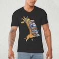 Teacher Shirt Giraffe Holding Books Bookworm Librarian Men's V-Neck T-Shirt, novelty gifts, funny gifts Teacher Shirt Giraffe Holding Books Bookworm Librarian Men's V-Neck T-Shirt, novelty gifts, funny gifts