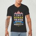 Teacher Tiny Human Tamer This My Circus These Are My Monkeys Men's V-Neck T-Shirt, novelty gifts, funny gifts