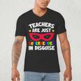 Teachers Are Just Superheroes In Disguise School Men's V-Neck T-Shirt, novelty gifts, funny gifts Teachers Are Just Superheroes In Disguise School Men's V-Neck T-Shirt, novelty gifts, funny gifts