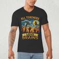 All Teachers Love Brains Shirt Teacher Halloween Tee Men's V-Neck T-Shirt, novelty gifts, funny gifts All Teachers Love Brains Shirt Teacher Halloween Tee Men's V-Neck T-Shirt, novelty gifts, funny gifts