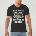 Teachers Red Ribbon Week Say No To Drugs Say Yes To Books Men's V-Neck T-Shirt, novelty gifts, funny gifts Teachers Red Ribbon Week Say No To Drugs Say Yes To Books Men's V-Neck T-Shirt, novelty gifts, funny gifts