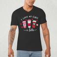 Teachers Valentine Day I Love My Class A Latte Coffee Women Men's V-Neck T-Shirt, novelty gifts, funny gifts Teachers Valentine Day I Love My Class A Latte Coffee Women Men's V-Neck T-Shirt, novelty gifts, funny gifts