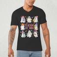 Teaching My Boos Teacher Cute Ghost Groovy Teacher Halloween Men's V-Neck T-Shirt, novelty gifts, funny gifts Teaching My Boos Teacher Cute Ghost Groovy Teacher Halloween Men's V-Neck T-Shirt, novelty gifts, funny gifts