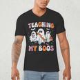 Teaching My Boos Teacher Cute Ghost Teacher Halloween Men's V-Neck T-Shirt, novelty gifts, funny gifts Teaching My Boos Teacher Cute Ghost Teacher Halloween Men's V-Neck T-Shirt, novelty gifts, funny gifts