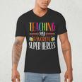 Teaching My Favorite Superheros Men Women SPED Teacher Men's V-Neck T-Shirt, novelty gifts, funny gifts Teaching My Favorite Superheros Men Women SPED Teacher Men's V-Neck T-Shirt, novelty gifts, funny gifts