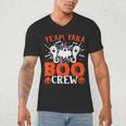 Team Para Boo Crew Halloween Ghost Paraprofessional Teacher Men's V-Neck T-Shirt, novelty gifts, funny gifts