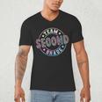 Team Second Grade Teacher Student Back To School 2nd Grade Men's V-Neck T-Shirt, novelty gifts, funny gifts