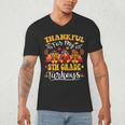 Thankful For My 5th Grade Turkeys Thanksgiving Teacher Fall Men's V-Neck T-Shirt, novelty gifts, funny gifts