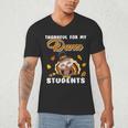 Thankful For My Dance Students Thanksgiving Turkey Teacher For Men Women Girls Kids Men's V-Neck T-Shirt, novelty gifts, funny gifts