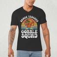 Thanksgiving Dance Teacher Gobble Squad Turkey Men's V-Neck T-Shirt, novelty gifts, funny gifts