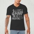 That's a Sharp Not a Hashtag Music Teacher Musicians Men's V-Neck T-Shirt, novelty gifts, funny gifts