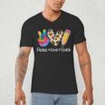 Tie Dye Hippie Peace Love Teach Teacher Appreciation Men's V-Neck T-Shirt, novelty gifts, funny gifts Tie Dye Hippie Peace Love Teach Teacher Appreciation Men's V-Neck T-Shirt, novelty gifts, funny gifts