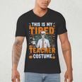 This Is My Tired Teacher Costume Halloween Costumes Men's V-Neck T-Shirt, novelty gifts, funny gifts This Is My Tired Teacher Costume Halloween Costumes Men's V-Neck T-Shirt, novelty gifts, funny gifts