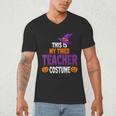 Tired Teacher Costume For Halloween Teachers Men's V-Neck T-Shirt, novelty gifts, funny gifts