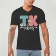 TK Vibes Back To School Teachers Students TK Team Men's V-Neck T-Shirt, novelty gifts, funny gifts