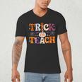 Trick Or Teach Teacher Halloween Costume Men Women Men's V-Neck T-Shirt, novelty gifts, funny gifts Trick Or Teach Teacher Halloween Costume Men Women Men's V-Neck T-Shirt, novelty gifts, funny gifts