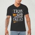 Trig Or Treat Shirt Halloween Math Teacher School College Men Women Kids Men's V-Neck T-Shirt, novelty gifts, funny gifts