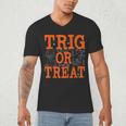 Trig Or Treat Trigonometry Math Teacher Halloween Men's V-Neck T-Shirt, novelty gifts, funny gifts
