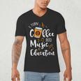 I Turn Coffee Into Music Education Music Teacher Men's V-Neck T-Shirt, novelty gifts, funny gifts I Turn Coffee Into Music Education Music Teacher Men's V-Neck T-Shirt, novelty gifts, funny gifts