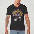Twinning With My Teacher Bestie Spirit Week Girls Day Kids Men's V-Neck T-Shirt, novelty gifts, funny gifts