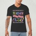 Never Underestimate A Teacher Does All Things Through Christ For Men Women Men's V-Neck T-Shirt, novelty gifts, funny gifts Never Underestimate A Teacher Does All Things Through Christ For Men Women Men's V-Neck T-Shirt, novelty gifts, funny gifts